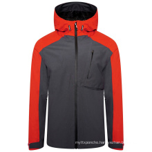 Fashion waterproof hooded jacket softshell jacket armhole venting for men's hiking sport wear